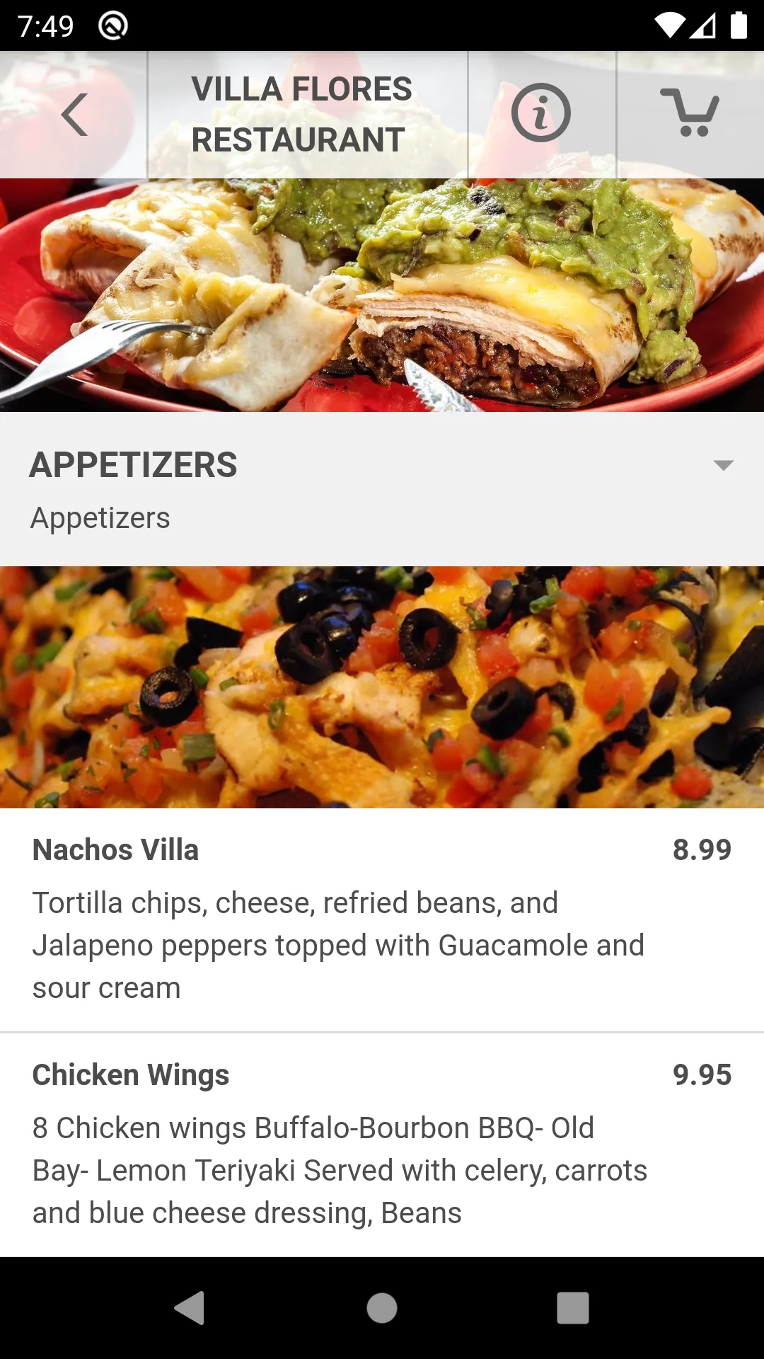 Villa Flores Restaurant | Indus Appstore | Screenshot