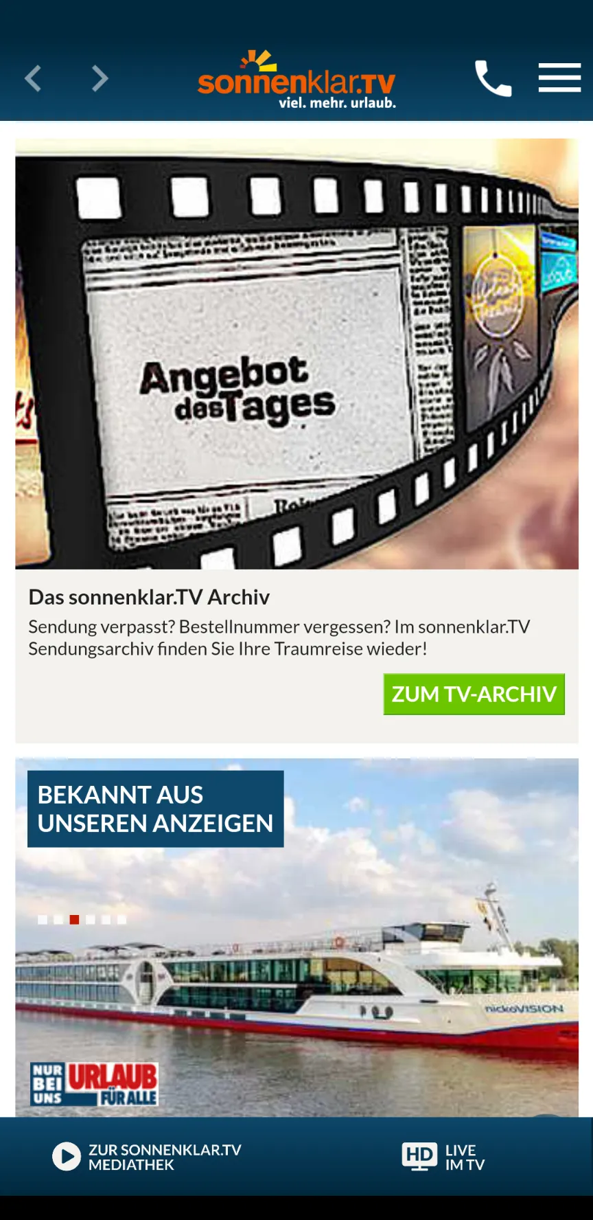 sonnenklar.TV – Günstig Reisen | Indus Appstore | Screenshot