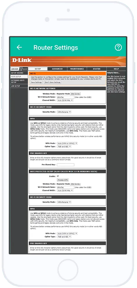 Router Setup Page: Admin Page | Indus Appstore | Screenshot