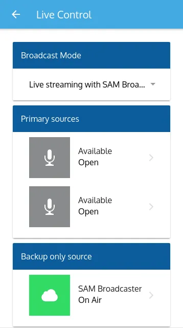 SAM Broadcaster Cloud | Indus Appstore | Screenshot