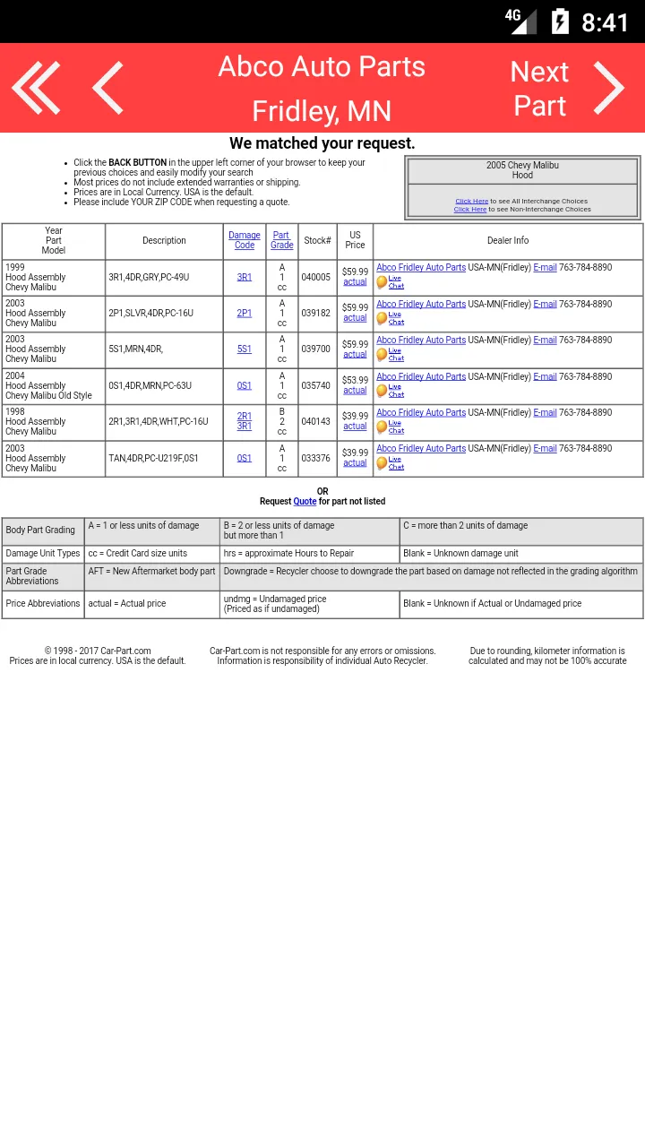 Abco Fridley Auto Parts | Indus Appstore | Screenshot