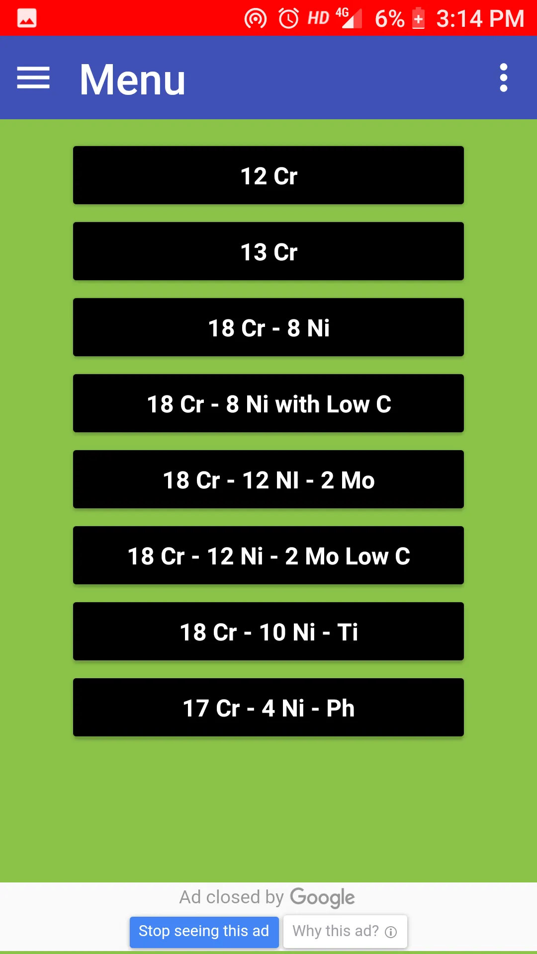 ASME Materials With Electrodes | Indus Appstore | Screenshot