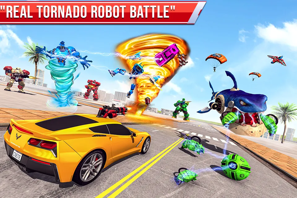 Tornado Robot Car Transform | Indus Appstore | Screenshot