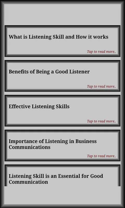 Listening Skills | Indus Appstore | Screenshot