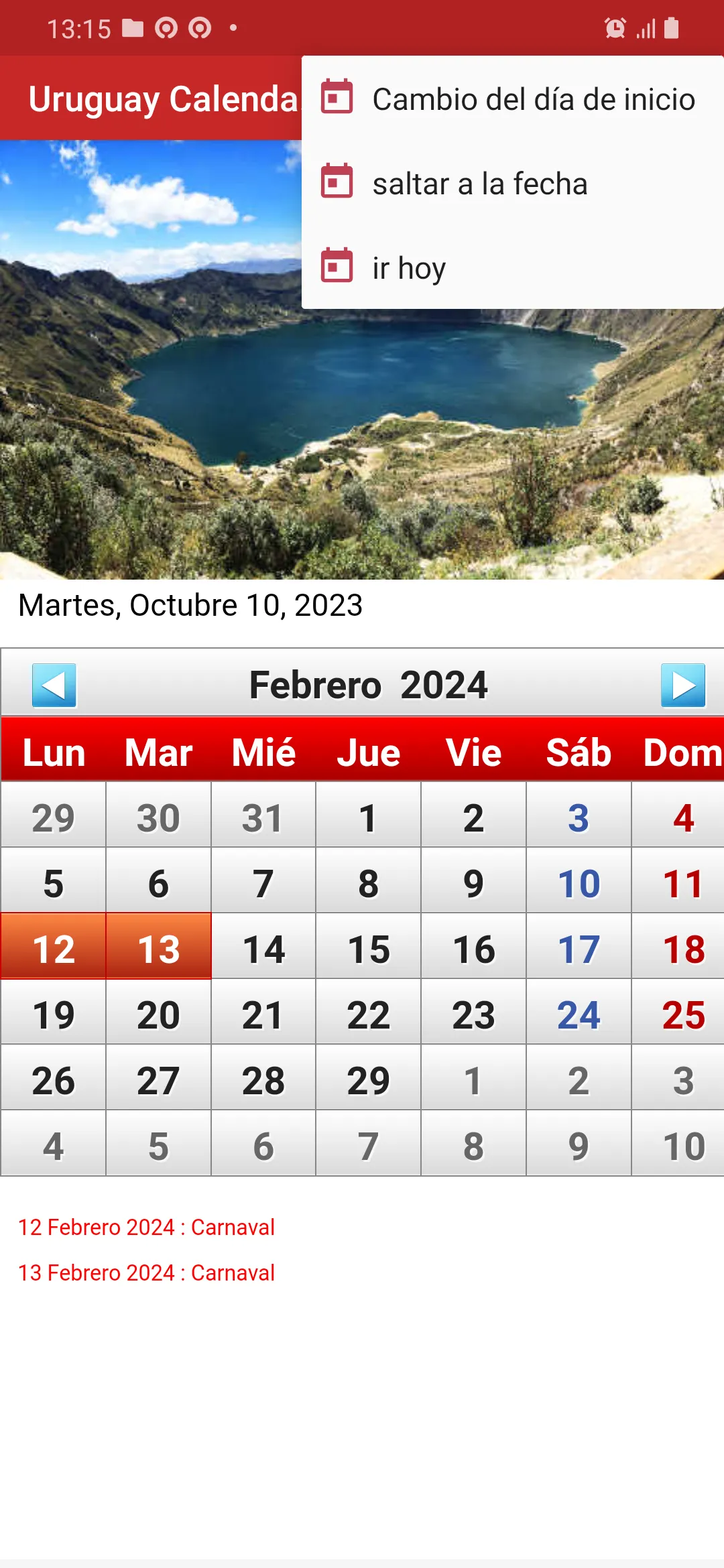 Uruguay Calendario 2024 | Indus Appstore | Screenshot