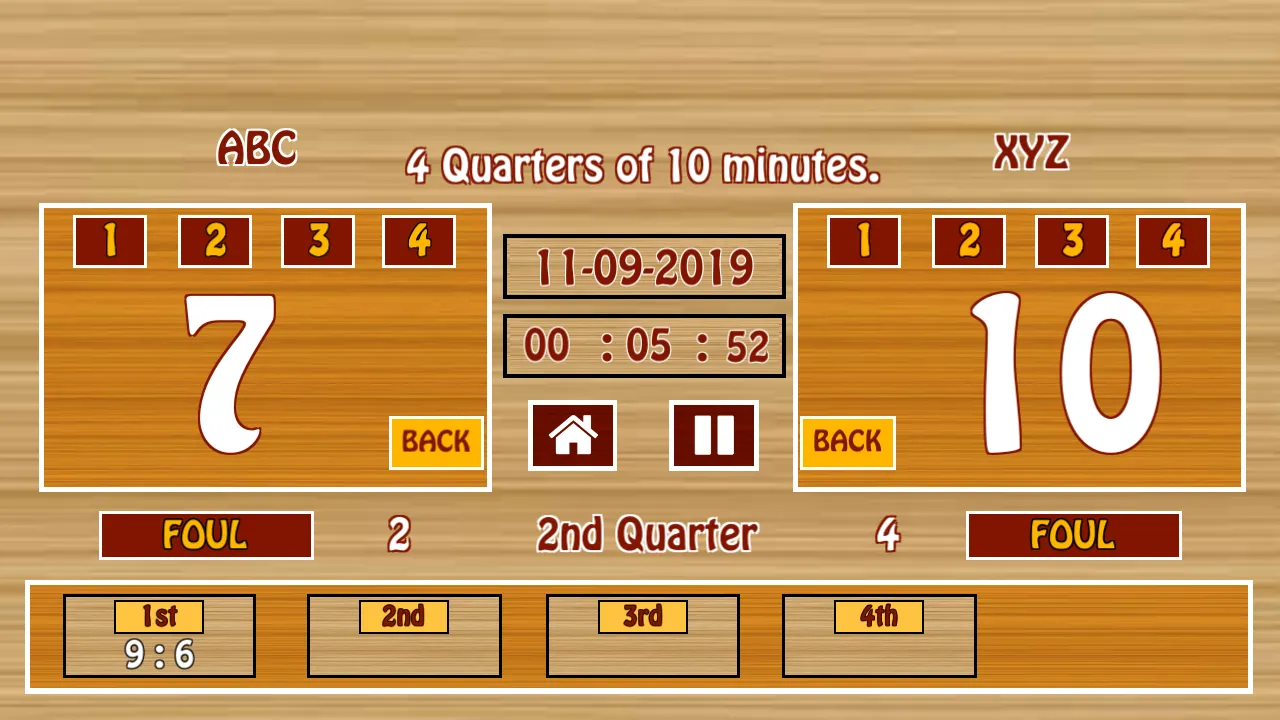 Ultimate Basketball Scoreboard | Indus Appstore | Screenshot