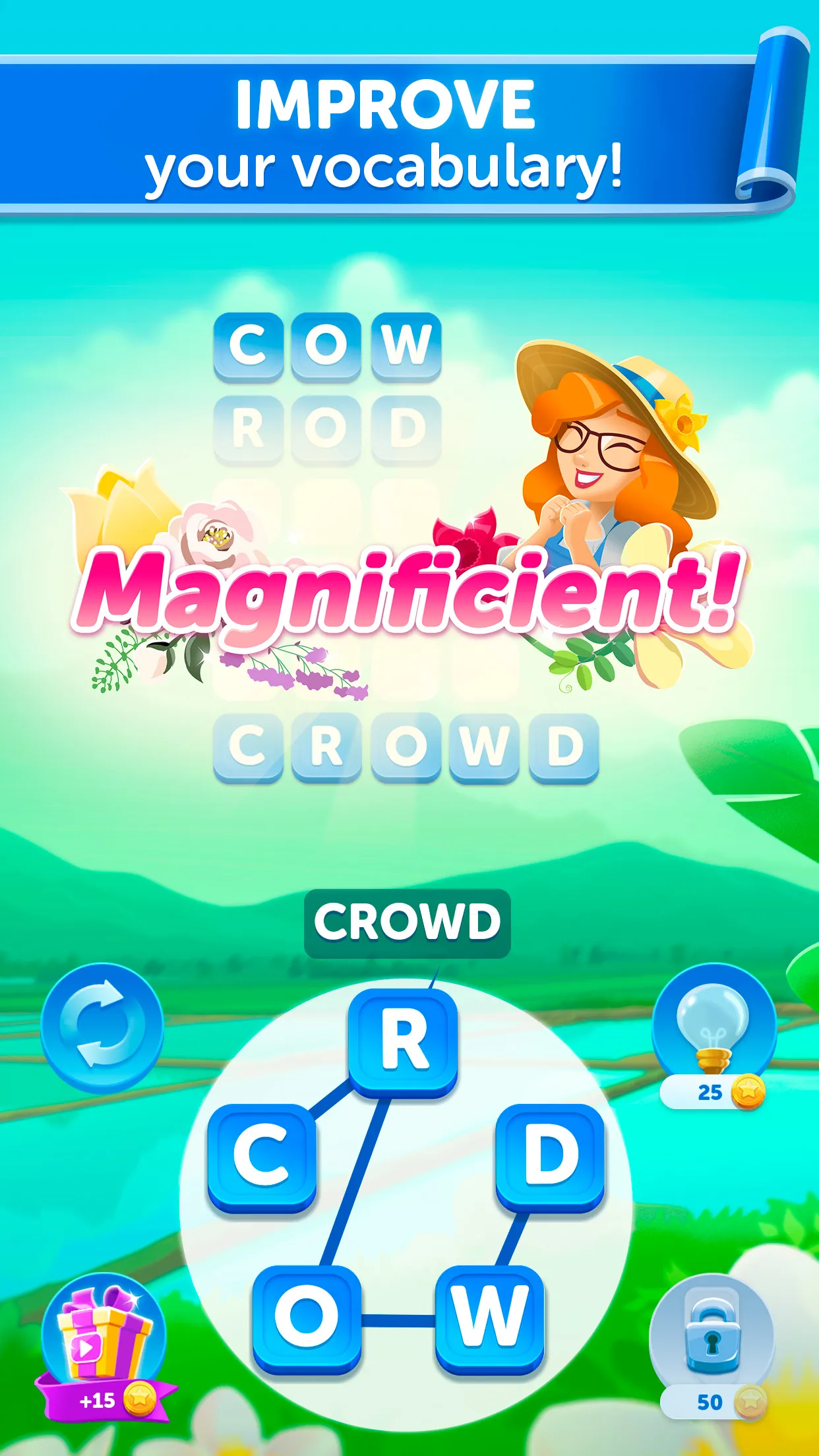 Bouquet of Words: Word Game | Indus Appstore | Screenshot