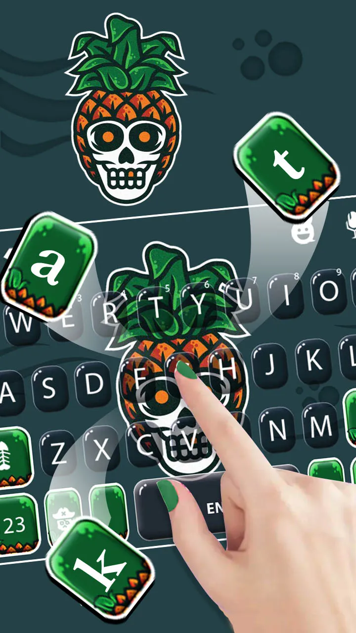 Fun Pineapple Skull Keyboard B | Indus Appstore | Screenshot