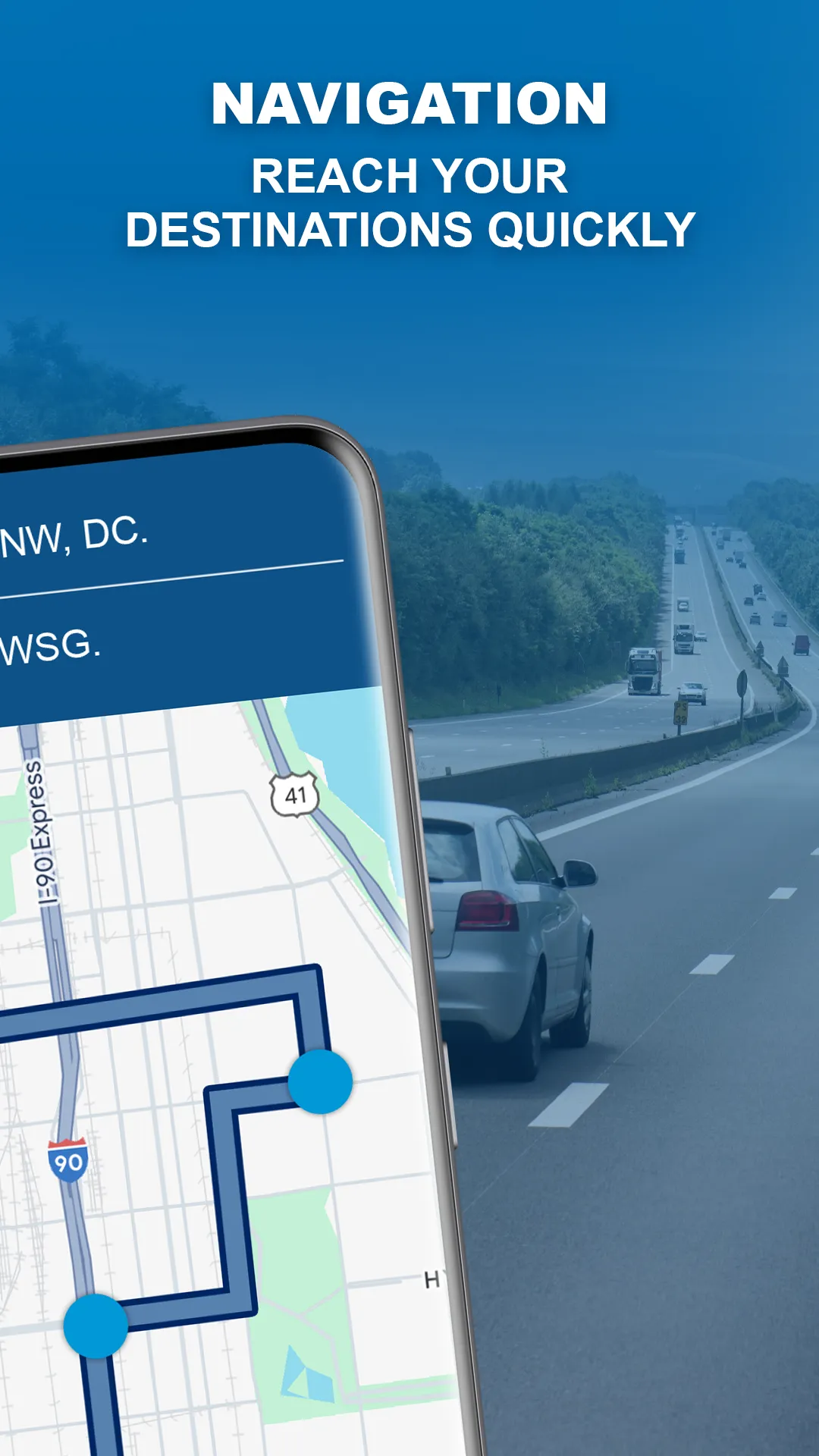 GPS Navigation: Road Map Route | Indus Appstore | Screenshot