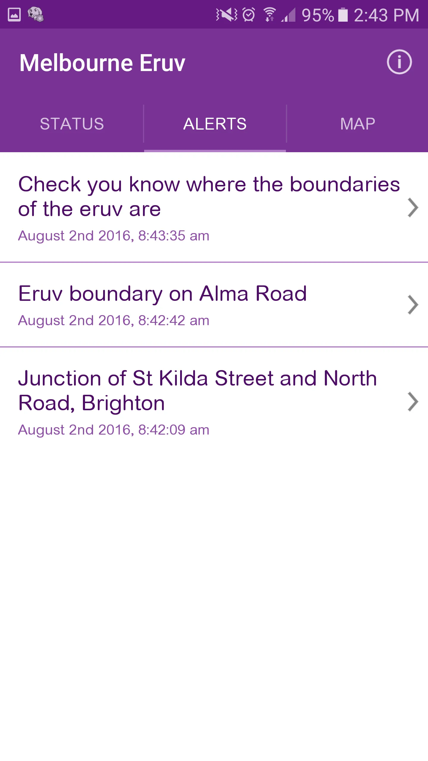 Melbourne Eruv | Indus Appstore | Screenshot