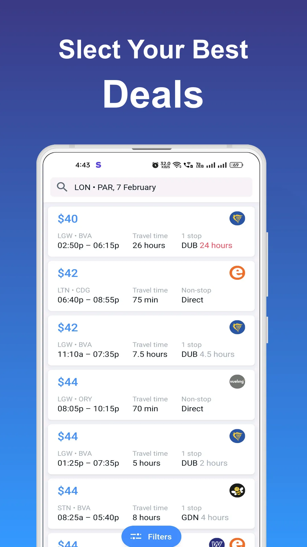 FareCompare - Cheap Flights | Indus Appstore | Screenshot