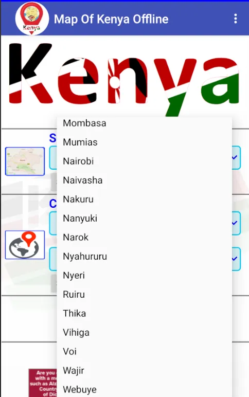 Map Of Kenya Offline | Indus Appstore | Screenshot