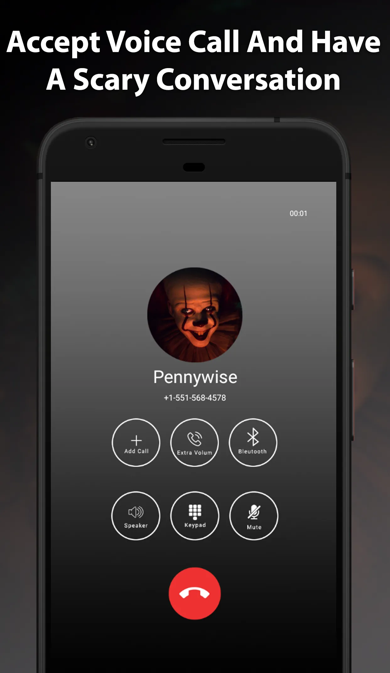 Horror Pennywise Video Call | Indus Appstore | Screenshot