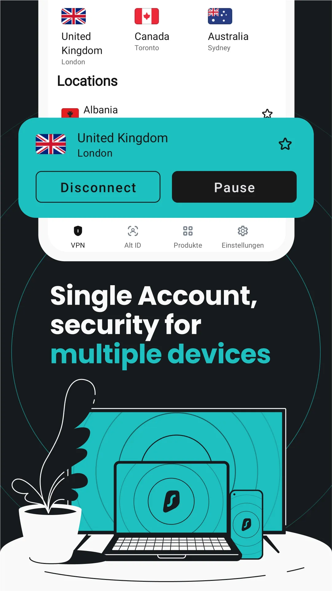 Surfshark: Secure VPN service | Indus Appstore | Screenshot