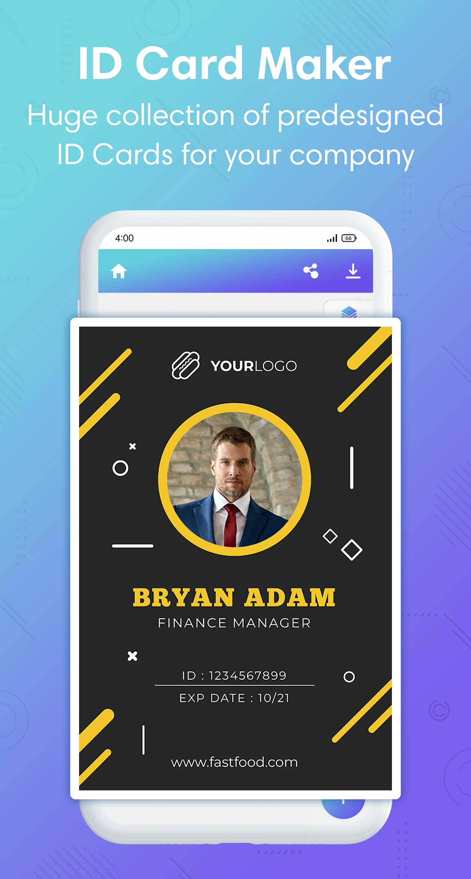 ID Card Maker - Employee ID | Indus Appstore | Screenshot