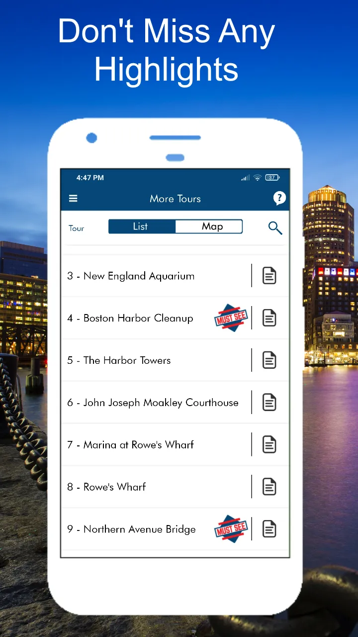 Boston Harborwalk Tour Guide | Indus Appstore | Screenshot