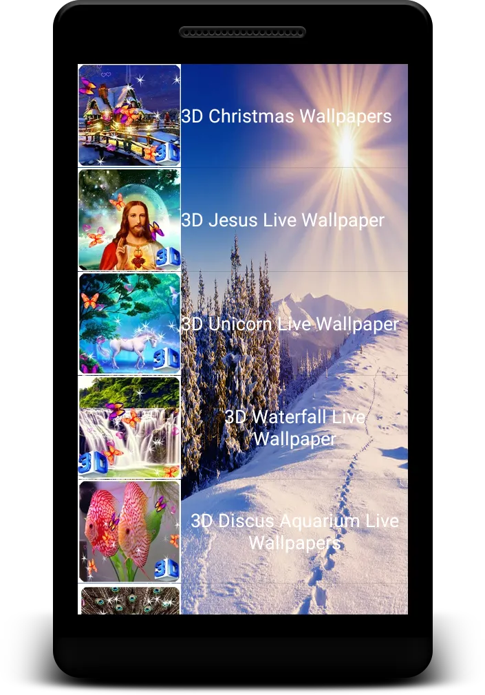 3D Winter Live Wallpaper 2024 | Indus Appstore | Screenshot