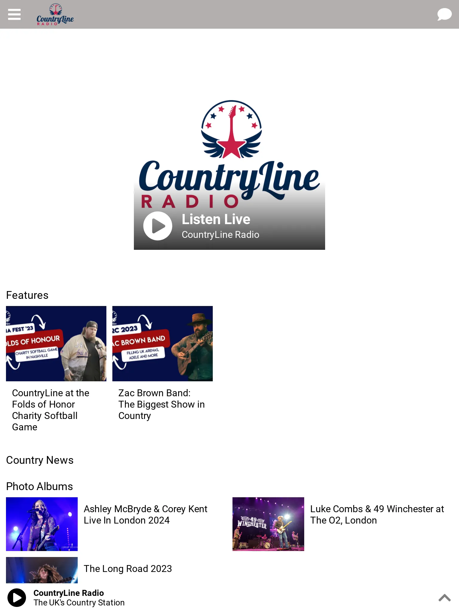 CountryLine Radio | Indus Appstore | Screenshot