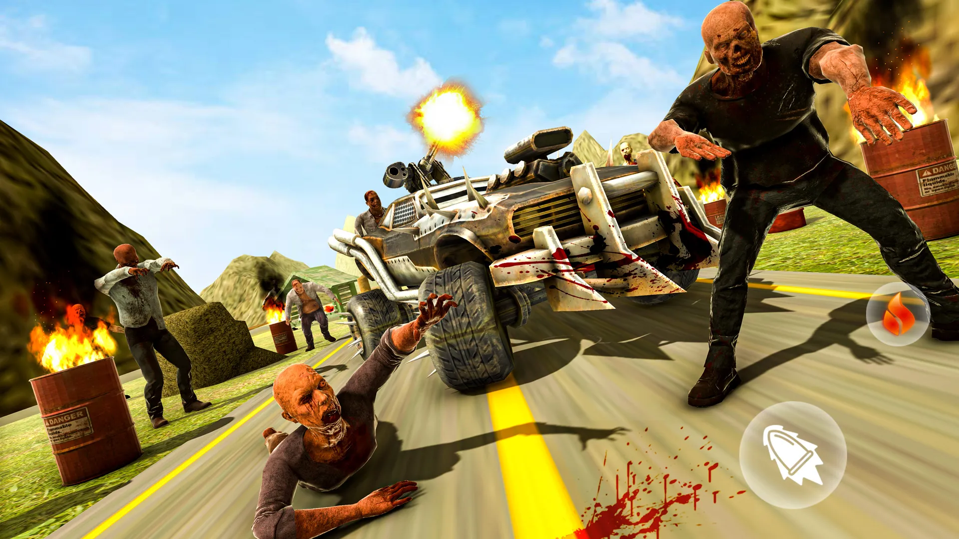 Zombie Highway Hunt Death Road | Indus Appstore | Screenshot