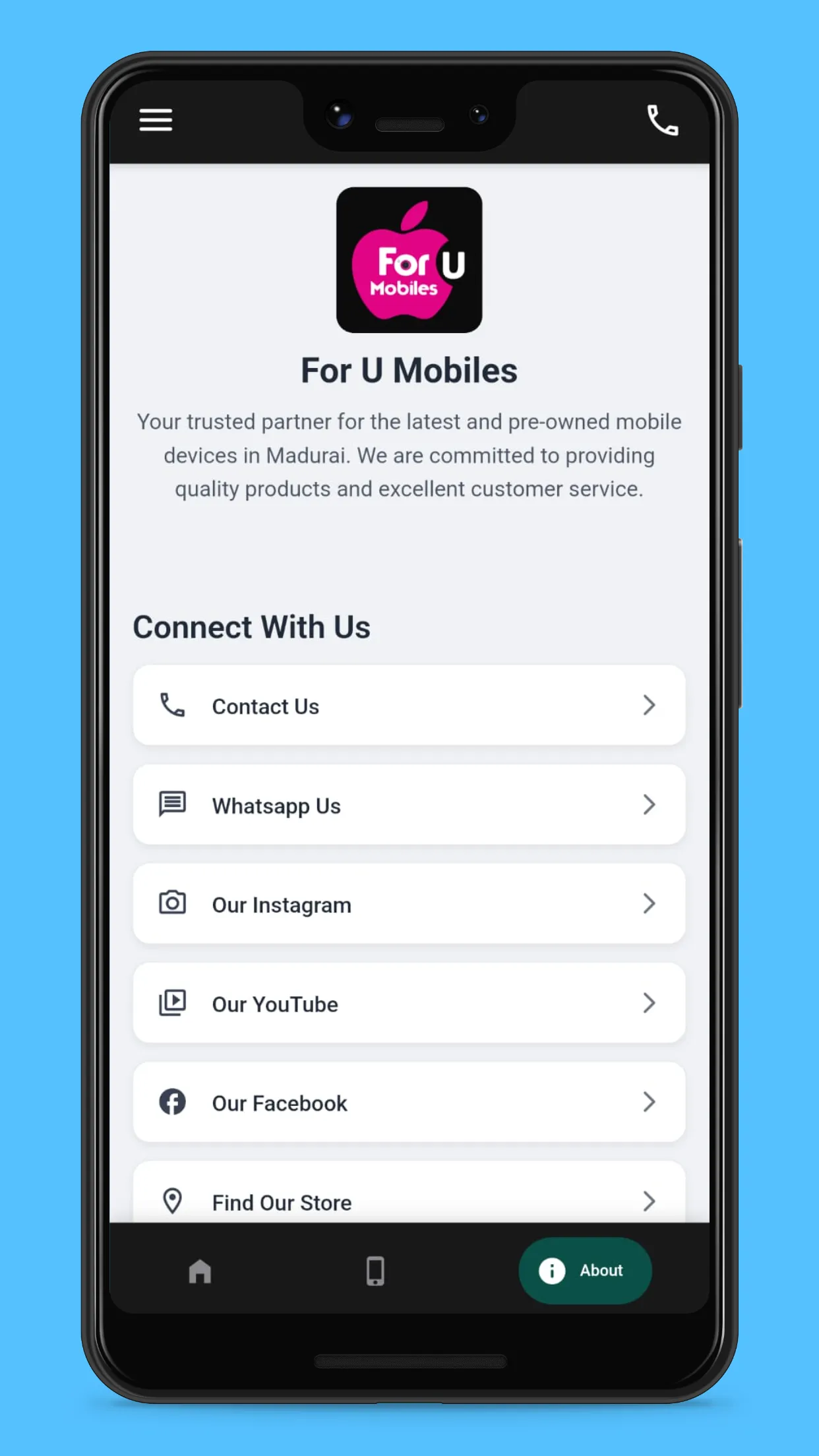 For U Mobiles | Indus Appstore | Screenshot