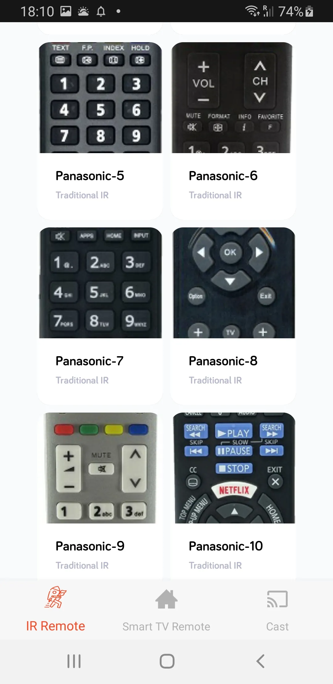 Panasonic Smart TV Remote | Indus Appstore | Screenshot