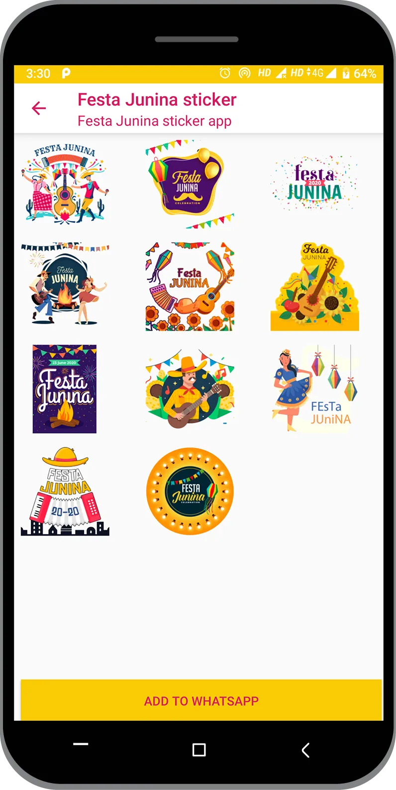 Festa Junina Sticker 2022 | Indus Appstore | Screenshot