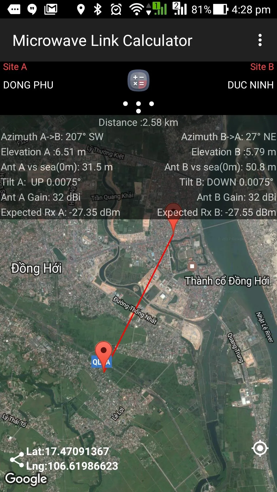 Microwave Link Calculator | Indus Appstore | Screenshot