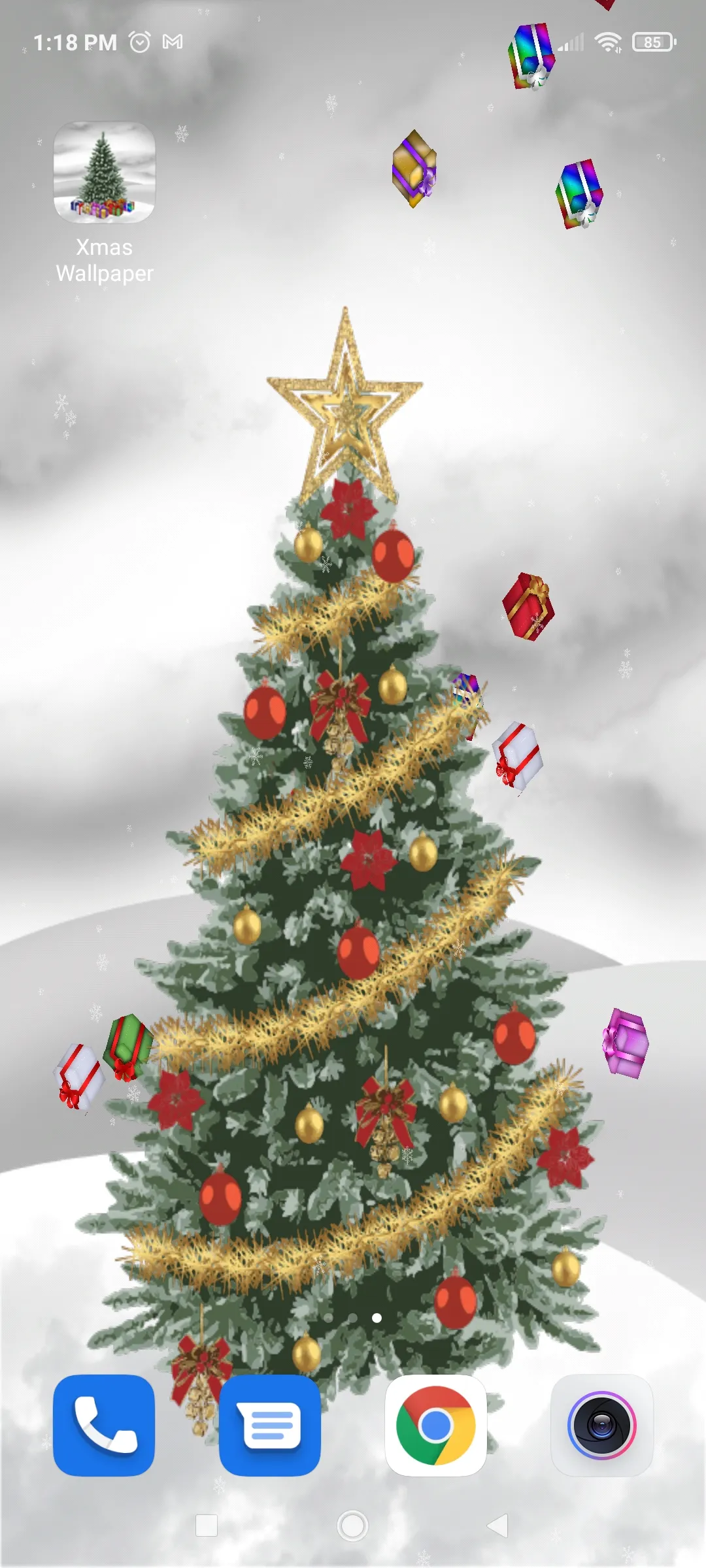 Christmas Tree Live Wallpaper | Indus Appstore | Screenshot