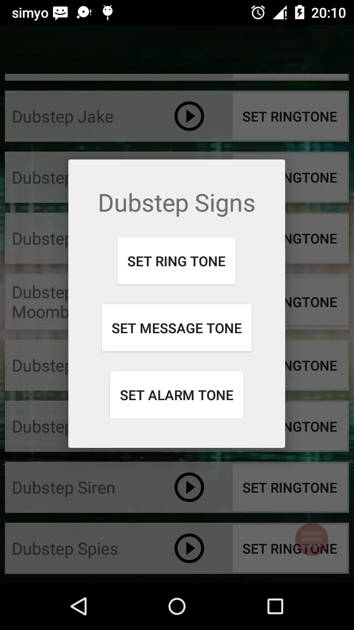 Dubstep ringtones and alarms | Indus Appstore | Screenshot