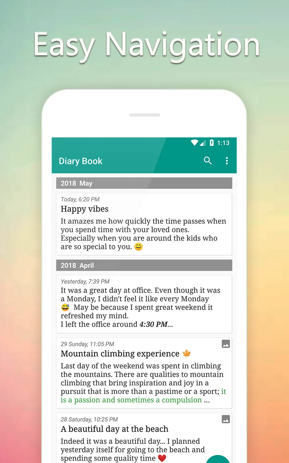 Diary Book - Journal With Lock | Indus Appstore | Screenshot