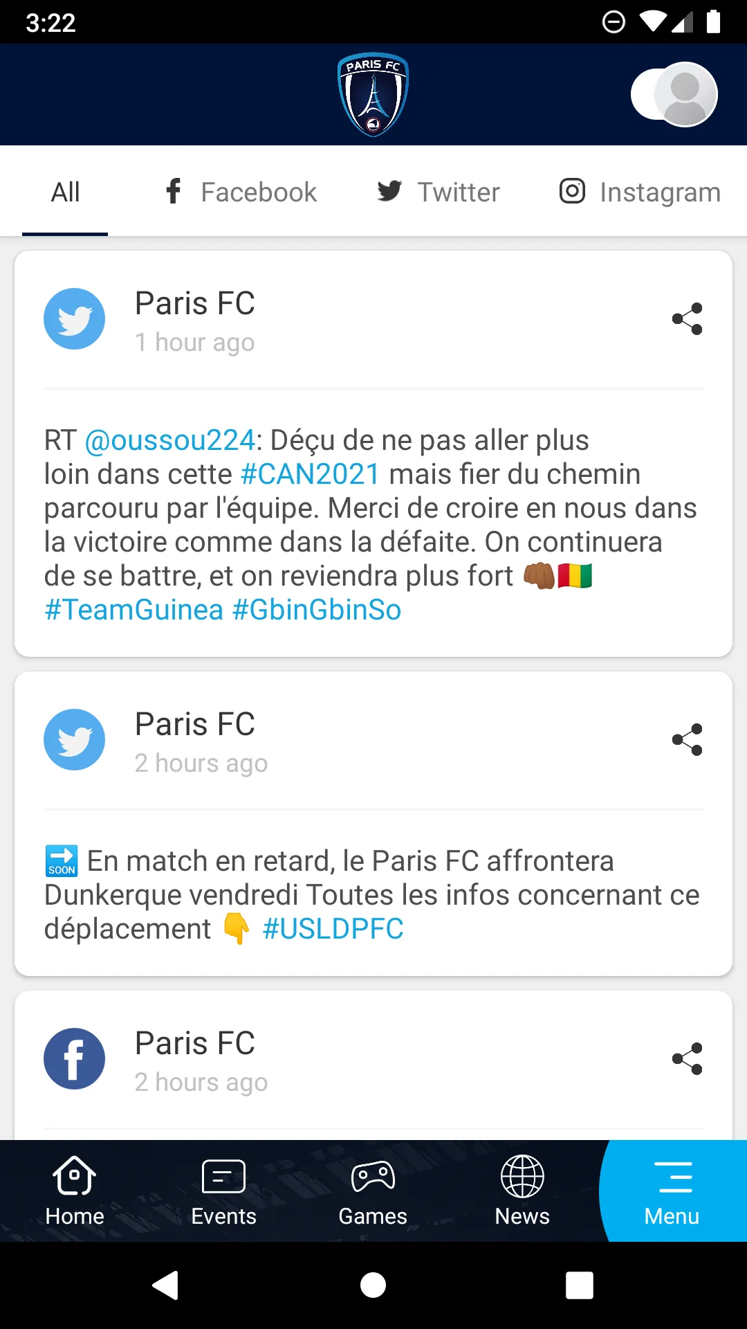 Paris FC | Indus Appstore | Screenshot