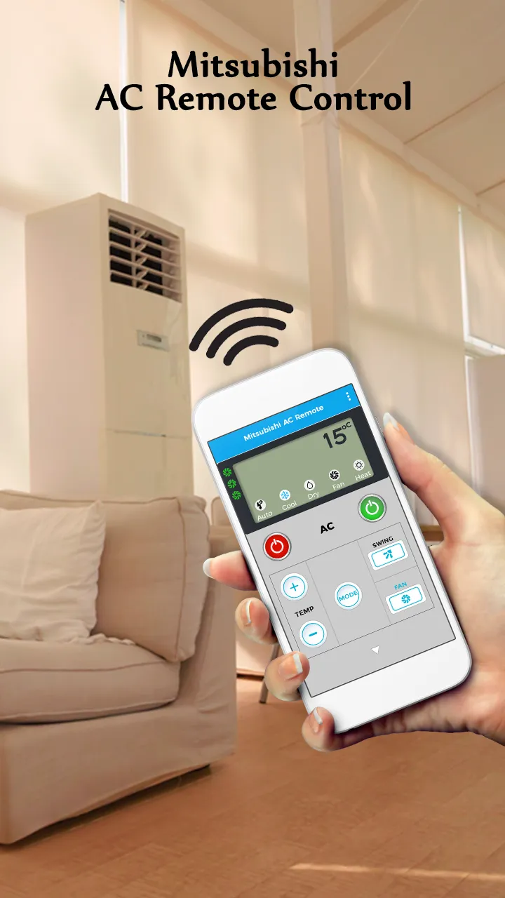 Mitsubishi AC Remote Control | Indus Appstore | Screenshot