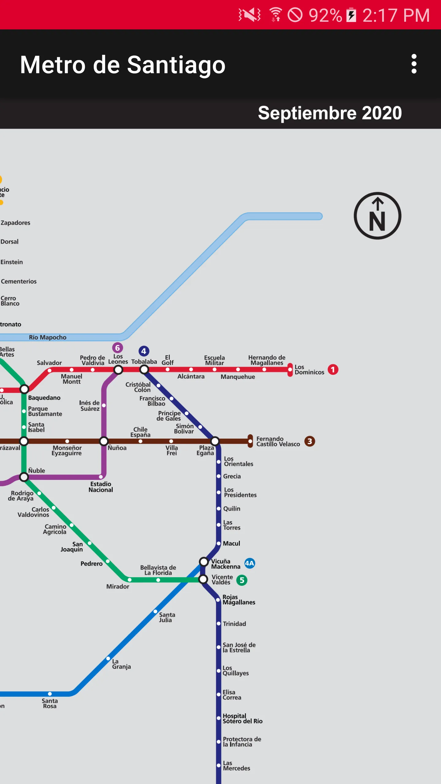 Metro de Santiago Chile (Sin I | Indus Appstore | Screenshot