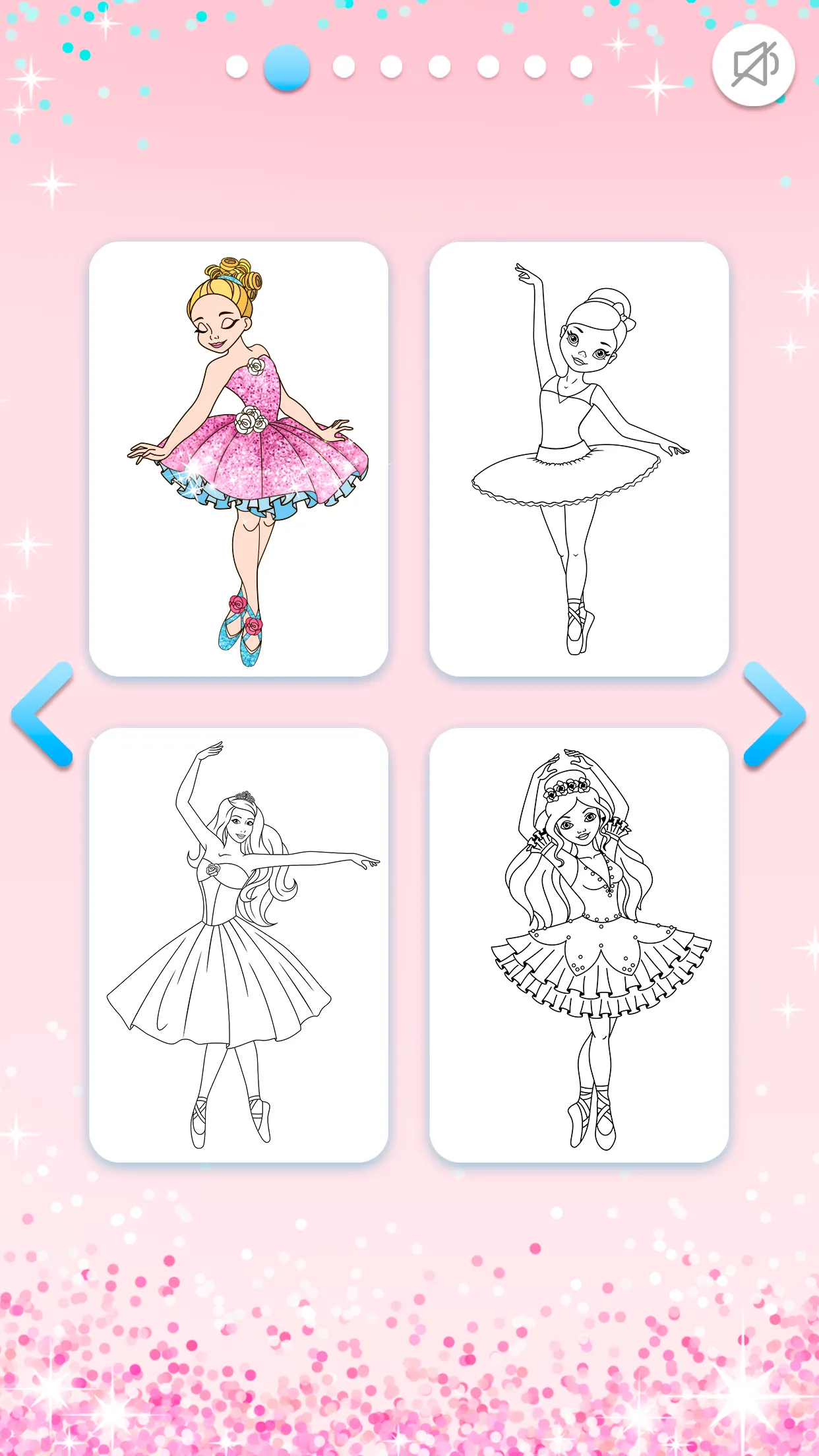 Ballet Color Glitter for Girls | Indus Appstore | Screenshot