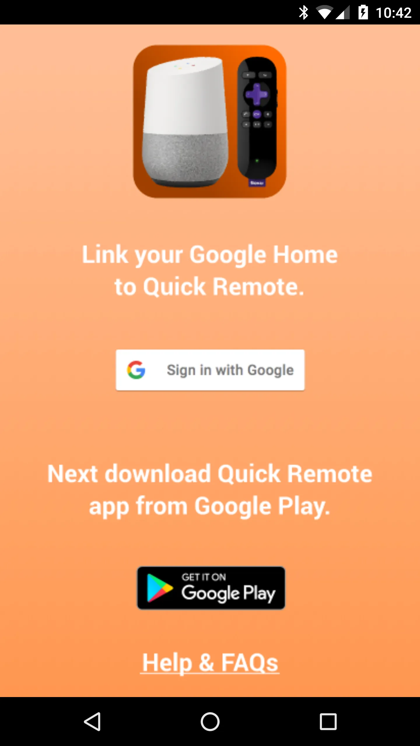 Quick Remote for Google Home/A | Indus Appstore | Screenshot