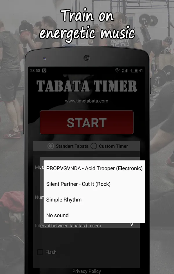 Tabata Timer L with Music | Indus Appstore | Screenshot