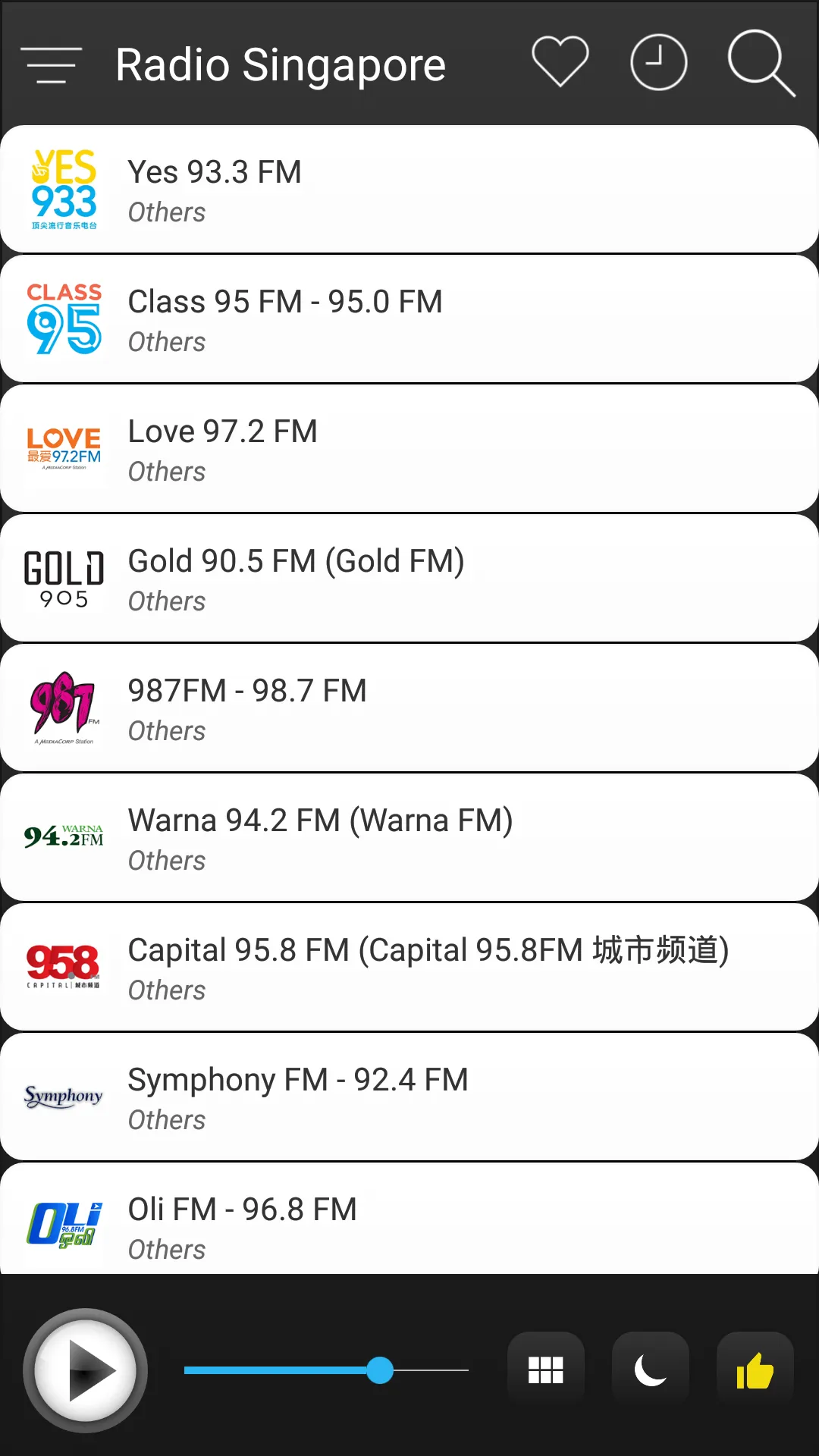 Singapore Radio FM AM Music | Indus Appstore | Screenshot