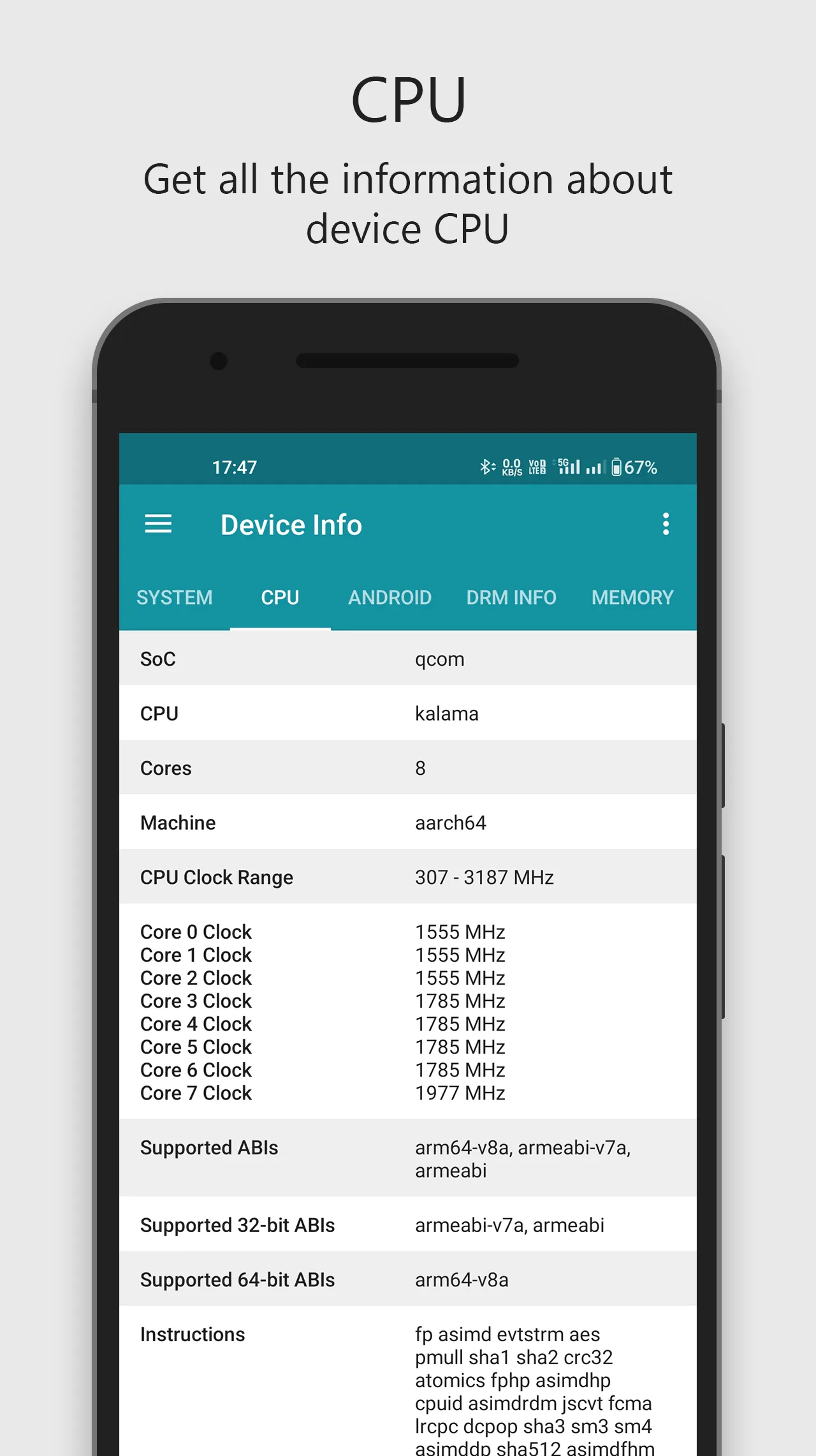 Device Info - Hardware & Softw | Indus Appstore | Screenshot