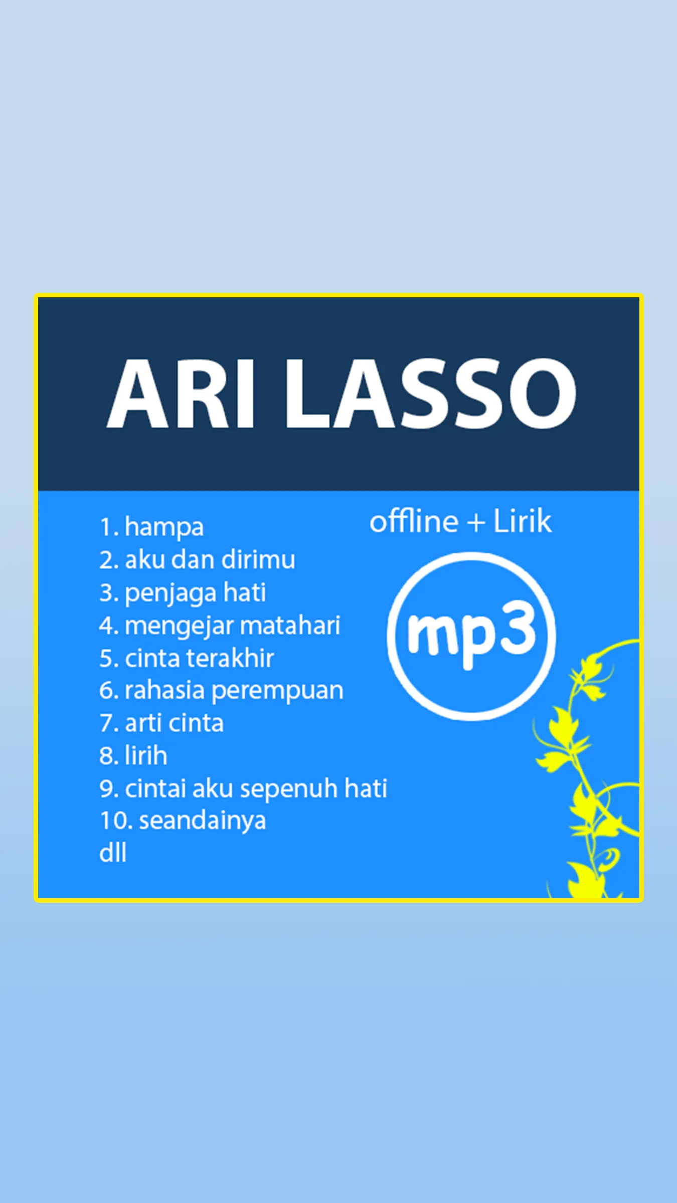 Ari Lasso Offline Lirik | Indus Appstore | Screenshot