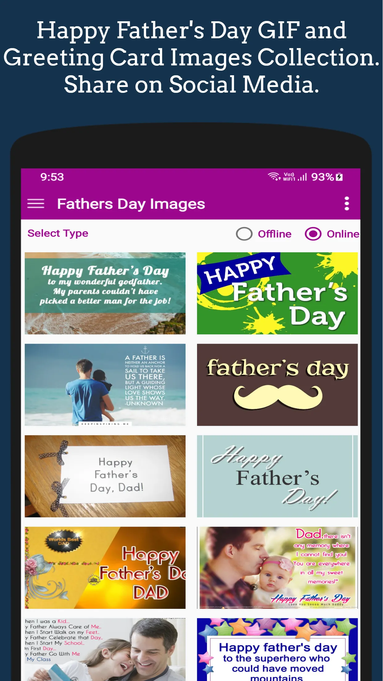 Father's Day GIF Greeting | Indus Appstore | Screenshot