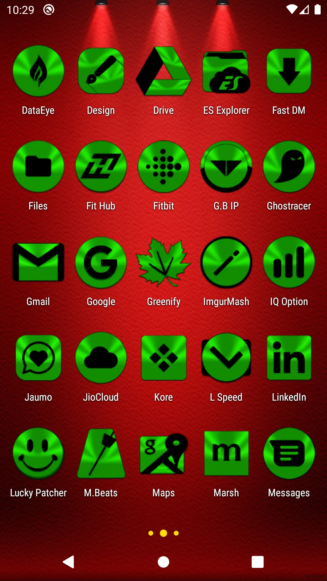 Green and Black Icon Pack | Indus Appstore | Screenshot