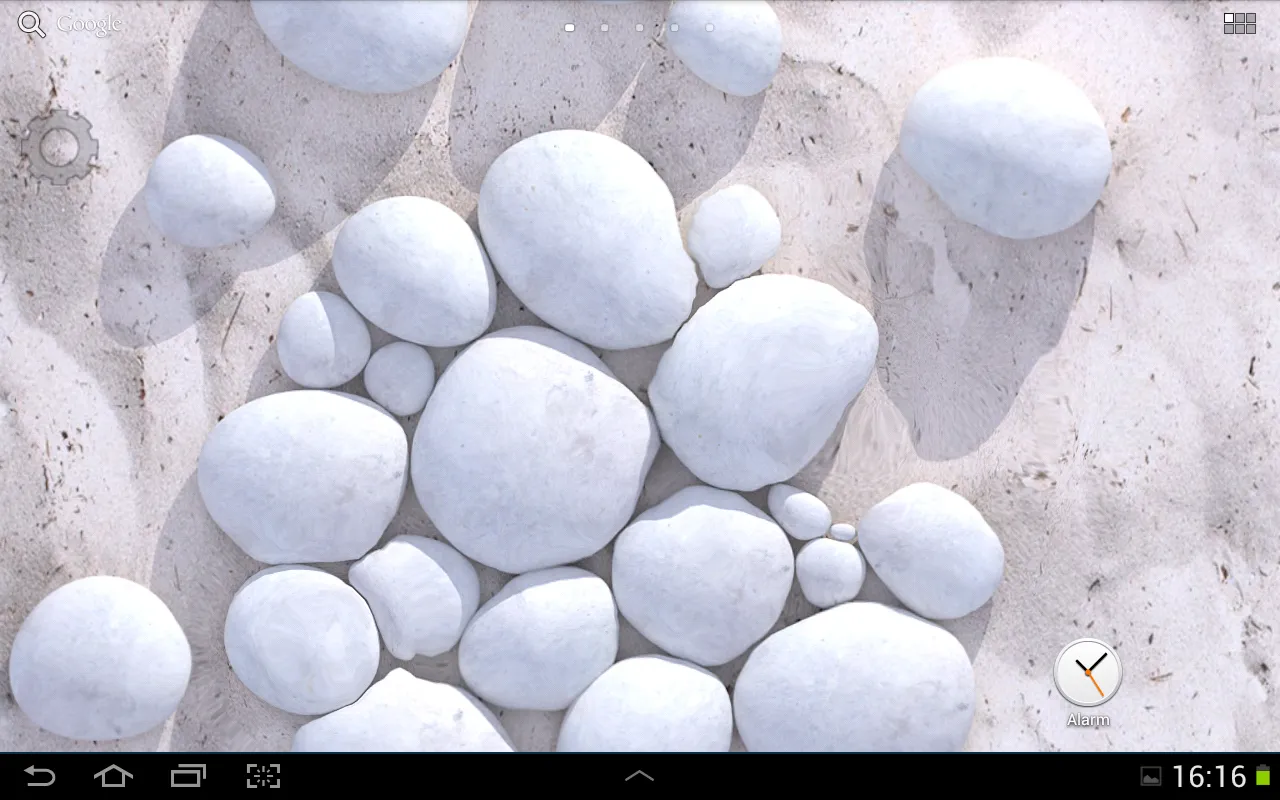 White Pebble Live Wallpaper | Indus Appstore | Screenshot