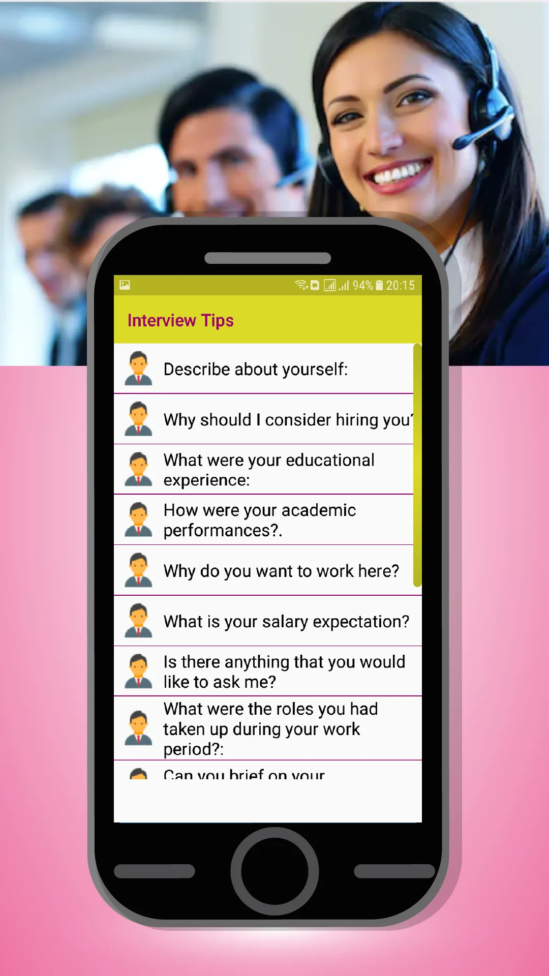 Call center interview question | Indus Appstore | Screenshot