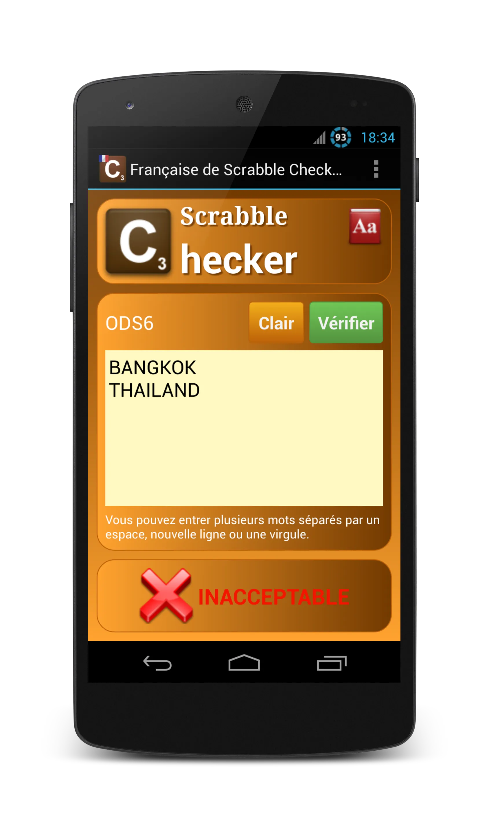 Word Checker - French | Indus Appstore | Screenshot