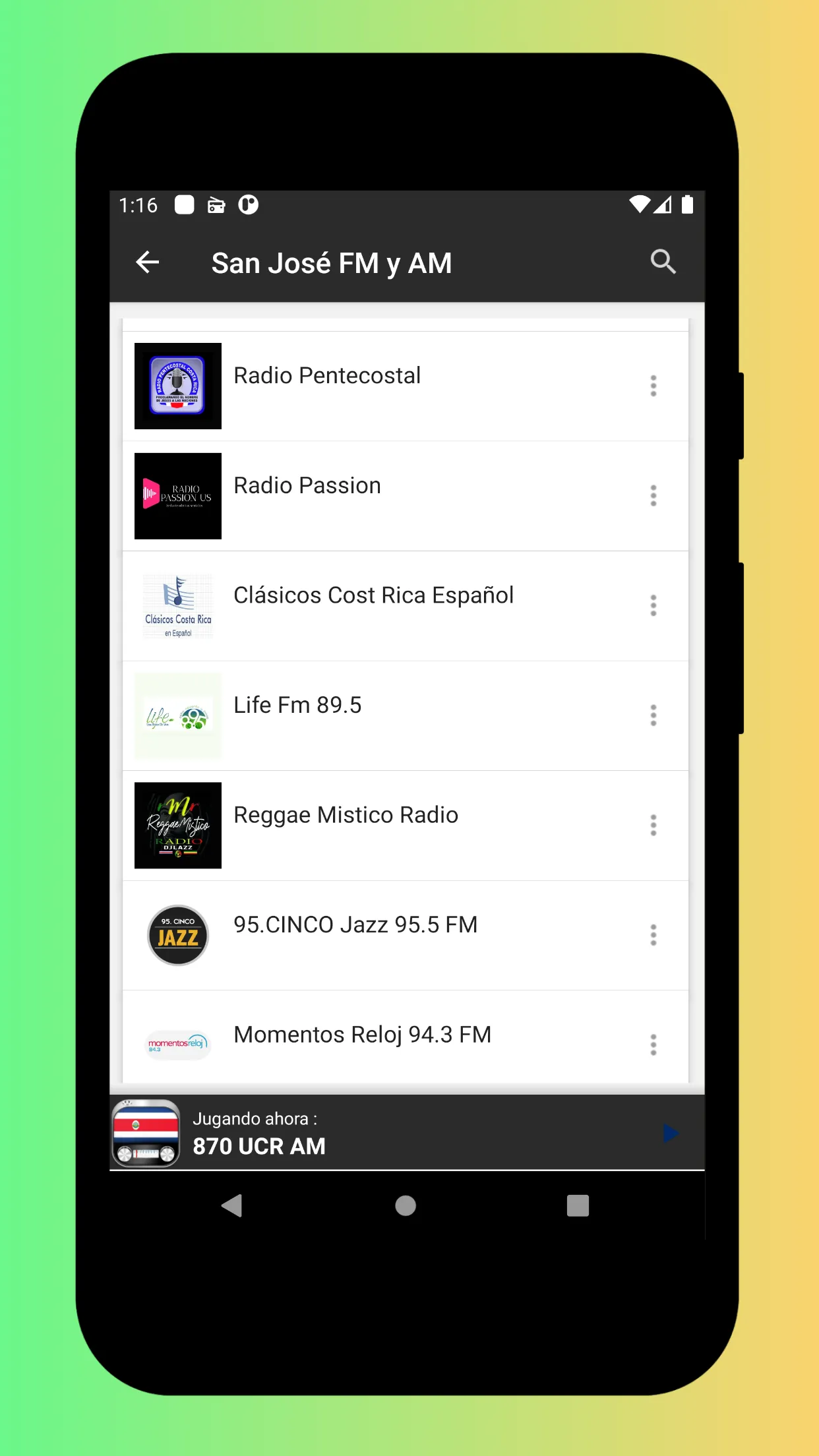 Radio Costa Rica: Radio Online | Indus Appstore | Screenshot