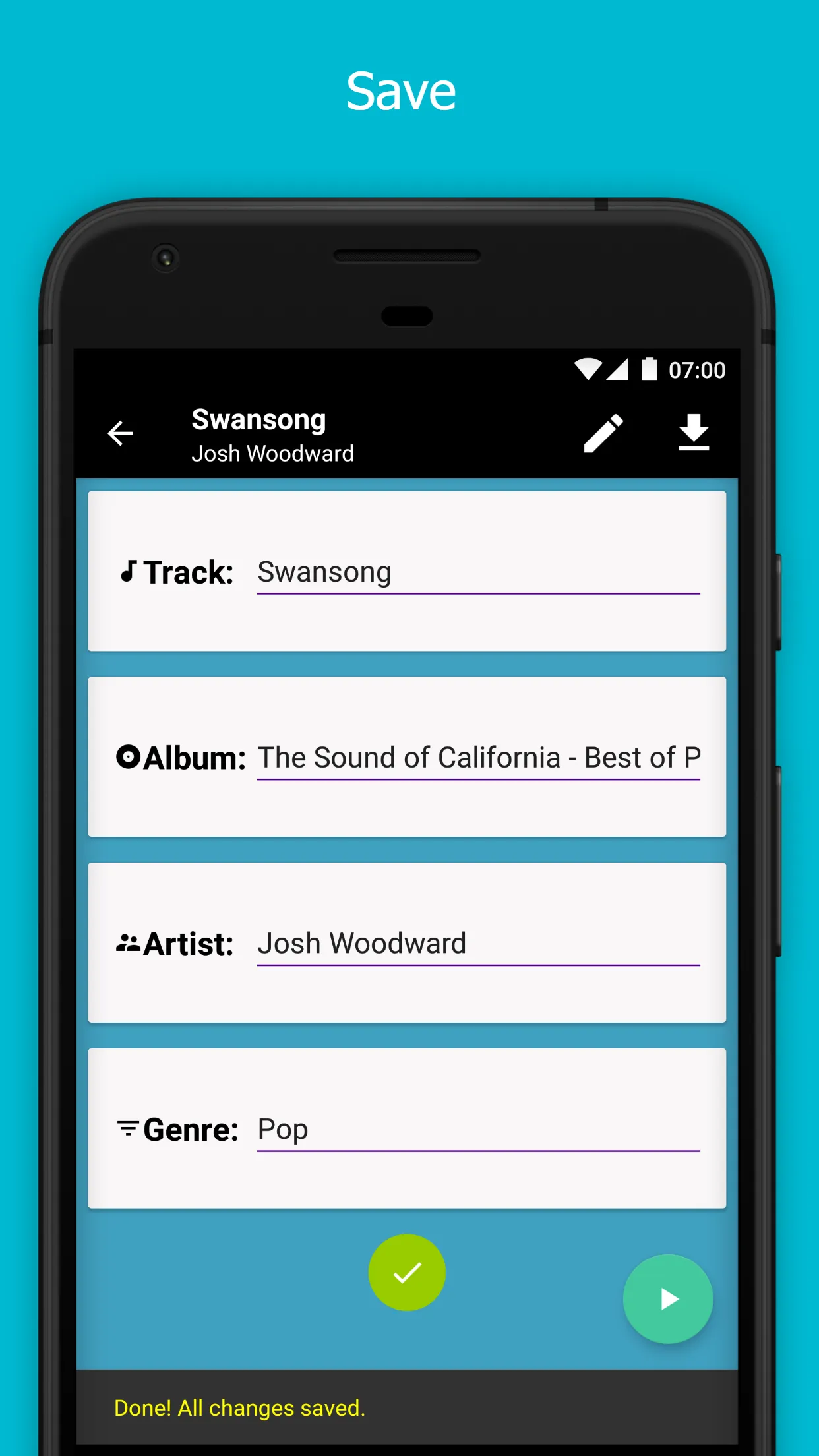 MusicID: MP3 Tag Editor | Indus Appstore | Screenshot