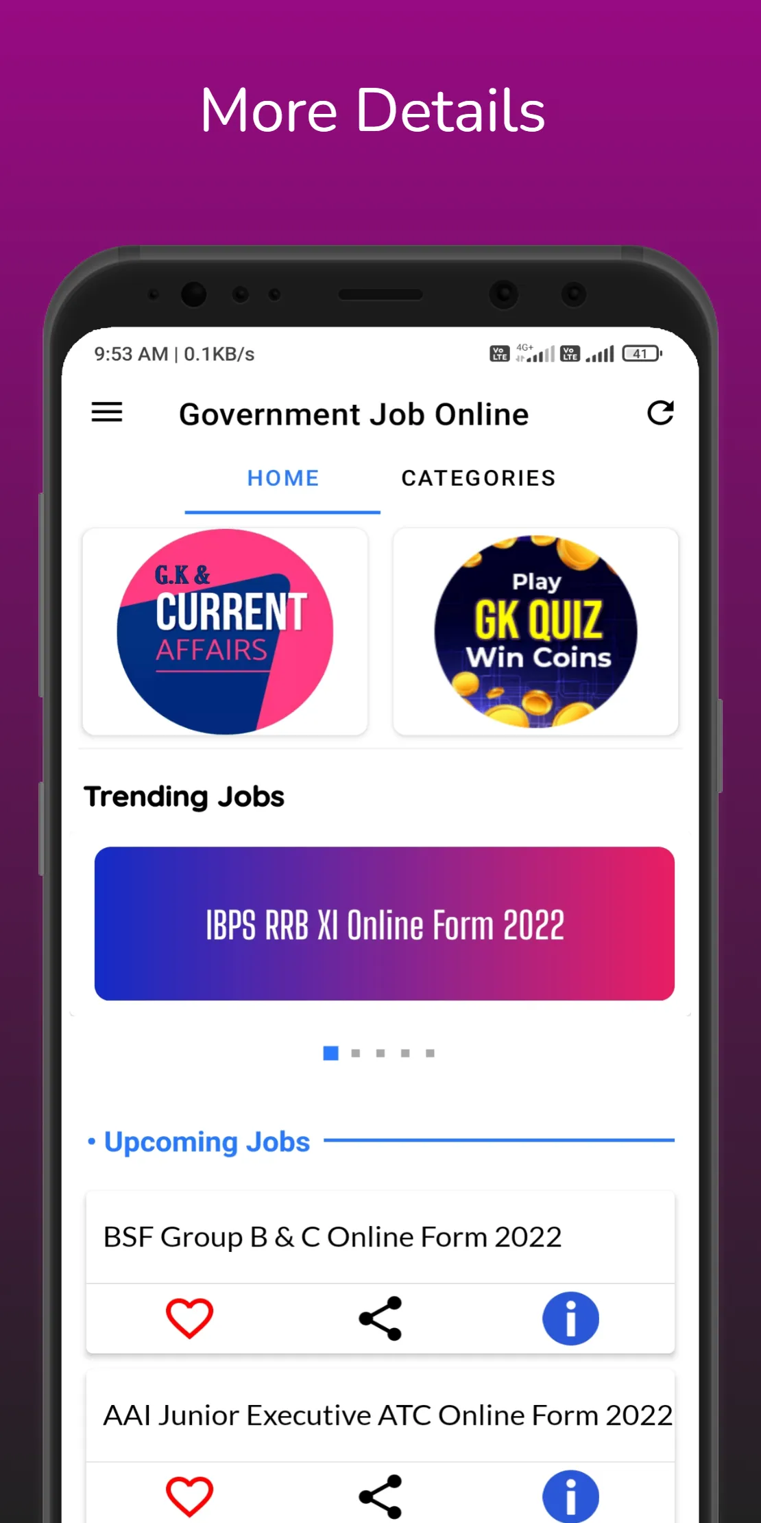 Government Jobs, Job Search | Indus Appstore | Screenshot