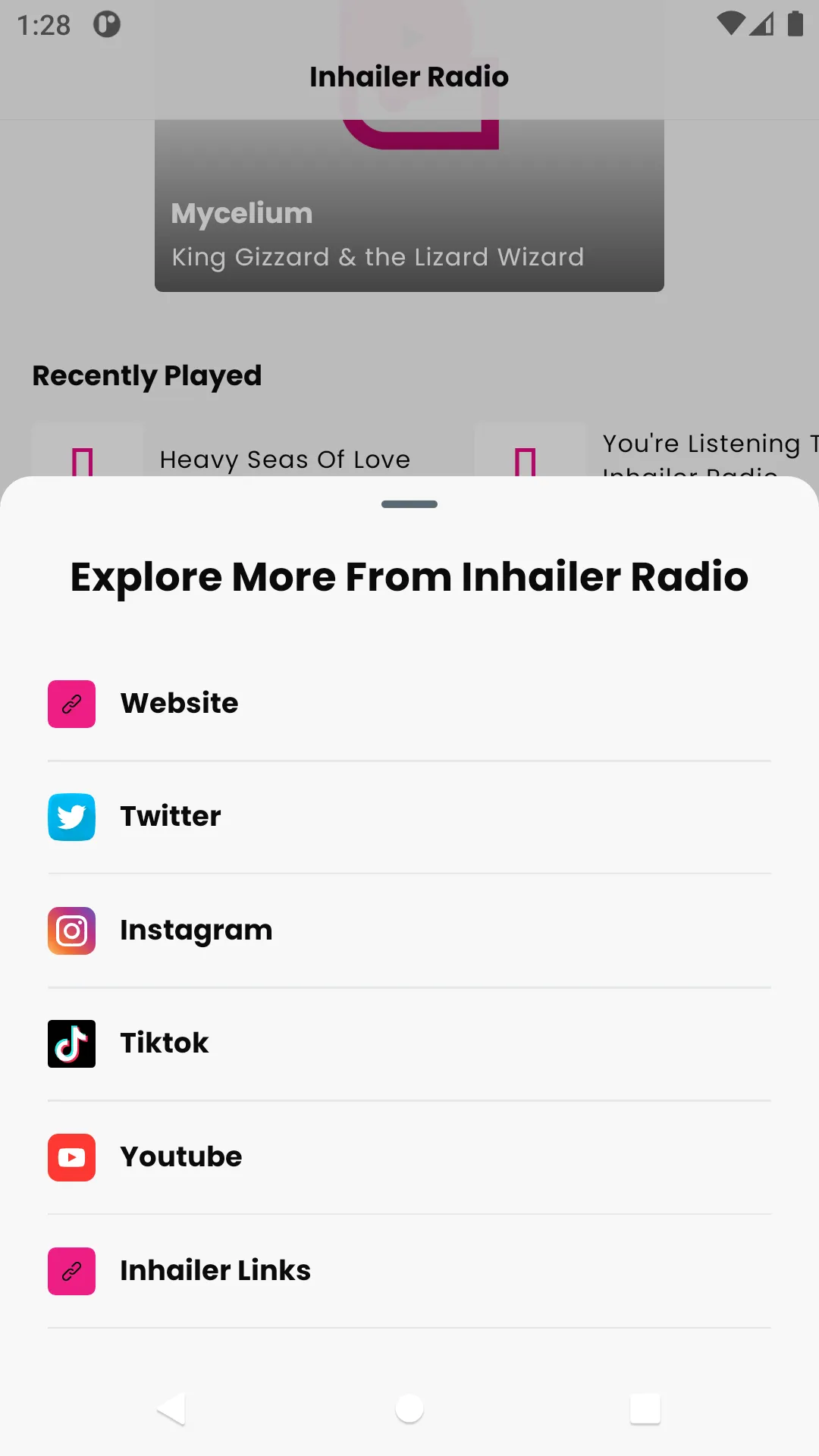 Inhailer Radio | Indus Appstore | Screenshot