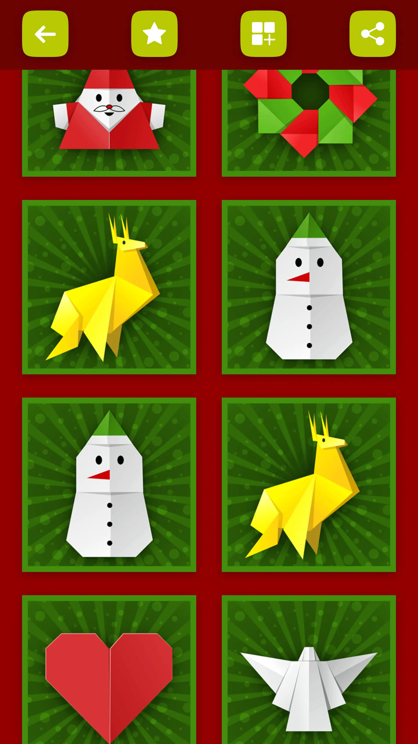 Origami Christmas Decorations | Indus Appstore | Screenshot