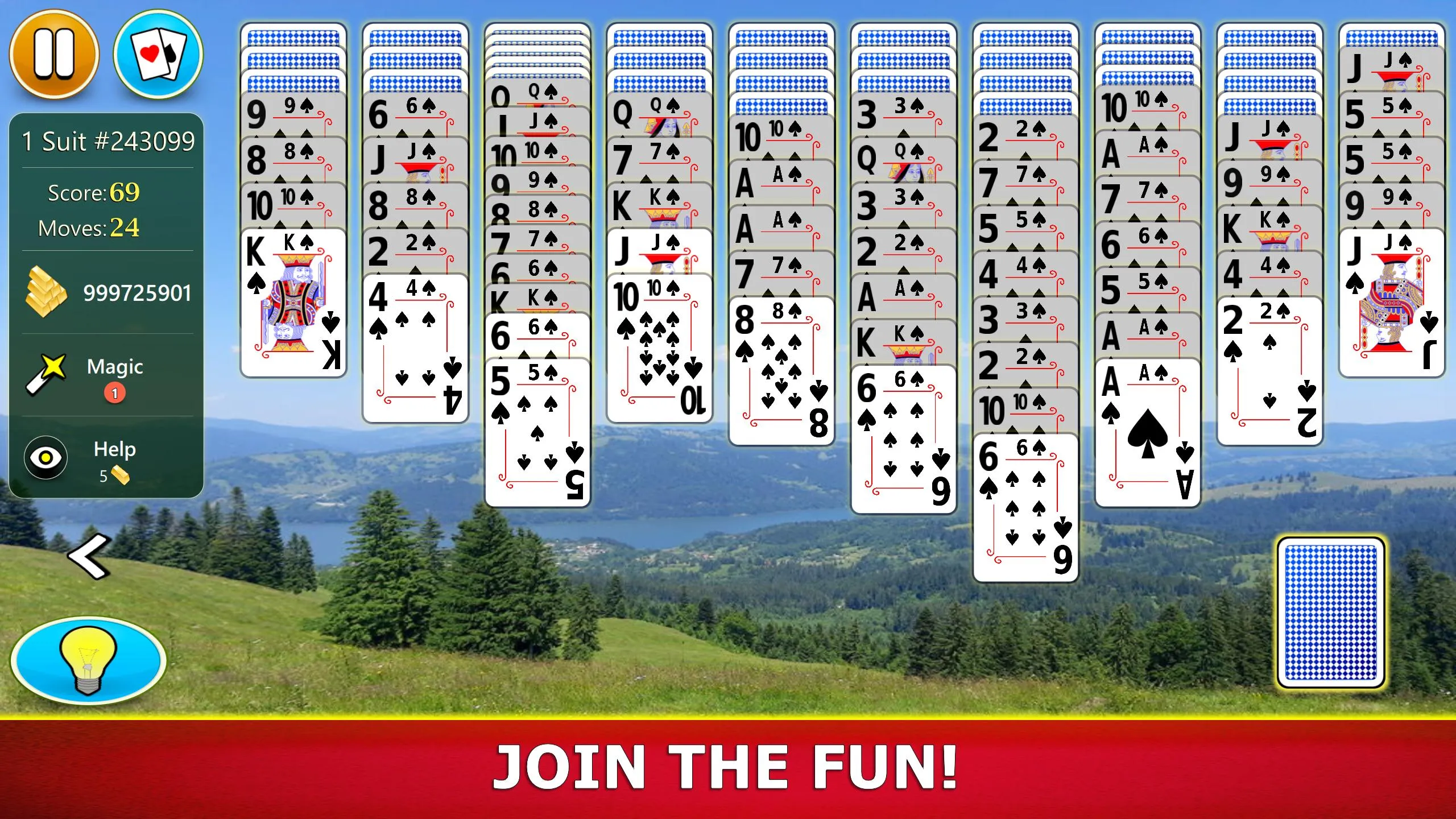 Spider Solitaire Mobile | Indus Appstore | Screenshot